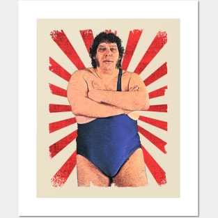 Andre The Gian wrestling vintage fan Art Posters and Art